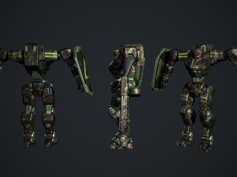 Mech Tank Modello 3D