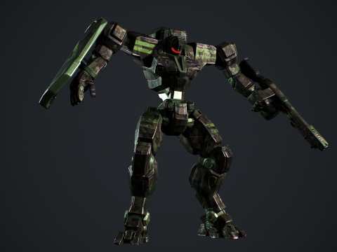Mech Tank Modello 3D