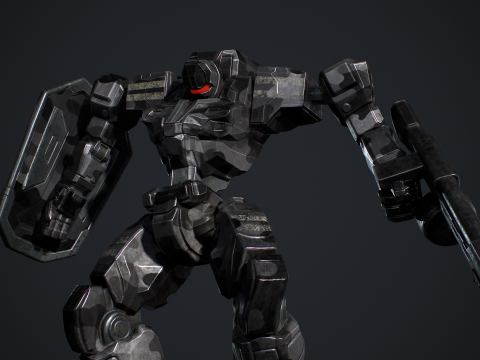 Mech Tank Modello 3D