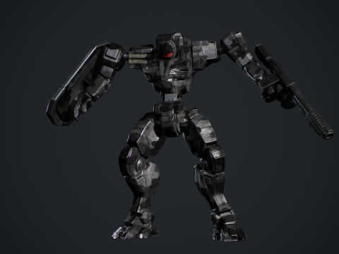 Mech Tank Modello 3D
