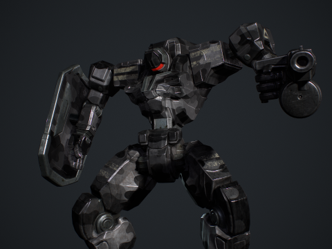 Mech Tank Modello 3D