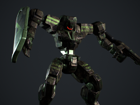 Mech Tank Modello 3D