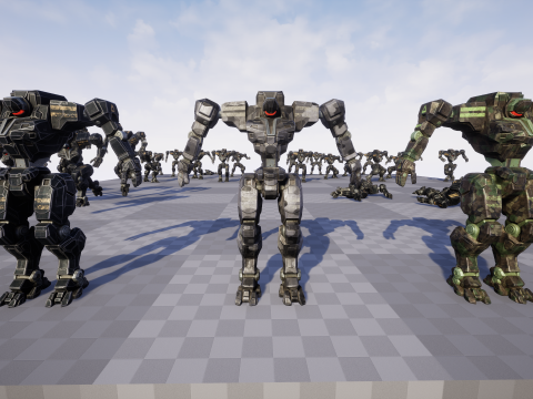 Mech Tank Modello 3D