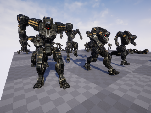 Mech Tank Modello 3D