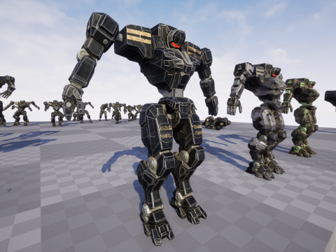 Mech Tank Modello 3D