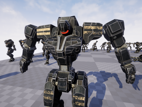 Mech Tank Modello 3D