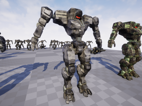 Mech Tank Modello 3D