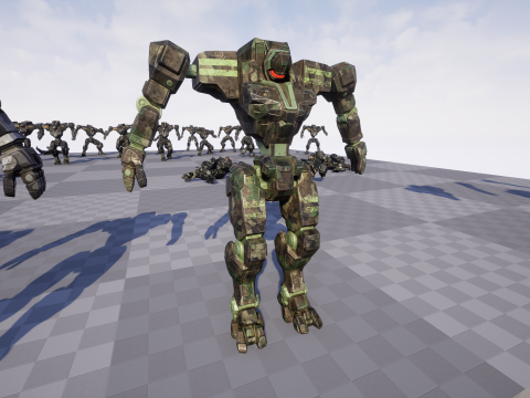 Mech Tank Modello 3D