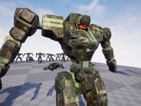Mech Tank Modello 3D