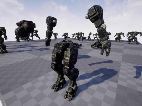 Mech Tank Modello 3D