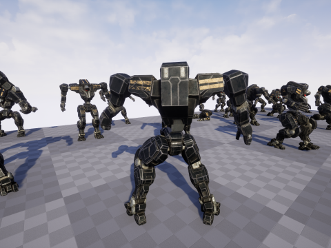 Mech Tank Modello 3D