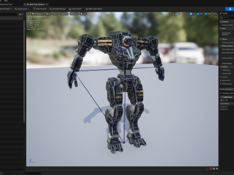 Mech Tank Modello 3D