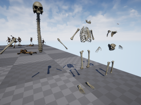 Skeleton 07 Archer 3D Model