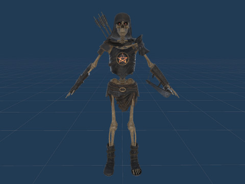 Skeleton 07 Archer 3D Model