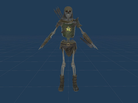Skeleton 07 Archer 3D Model