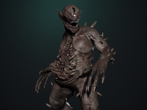 Nightmare Monster 7 3D Modell
