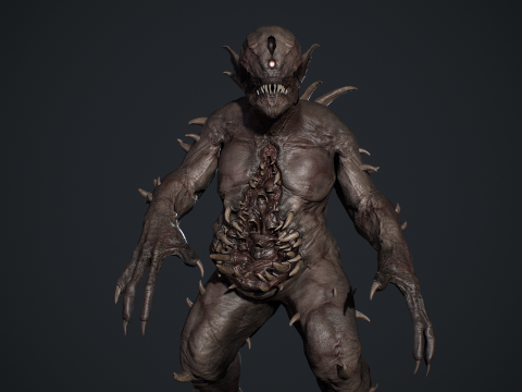 Nightmare Monster 7 3D 模型