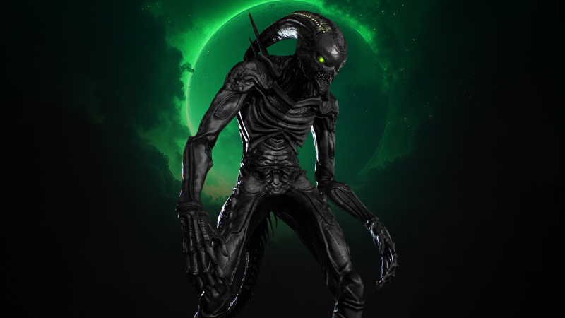 Alien Monster 2 3Dモデル .c4d .max .obj .3ds .fbx .stl .blend