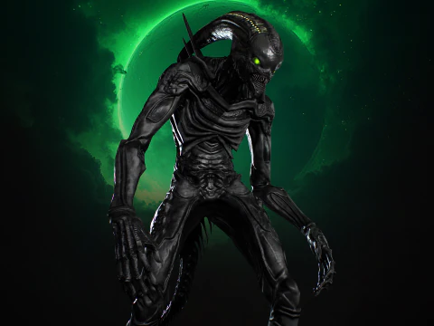 विदेशी राक्षस 2 3D मॉडल