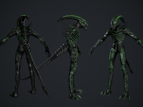 Alien Monster 2 3Dモデル