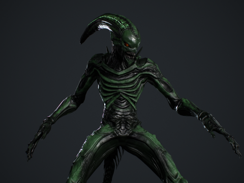 Alien Monster 2 3Dモデル