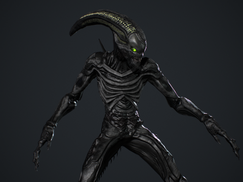 Alien Monster 2 3Dモデル