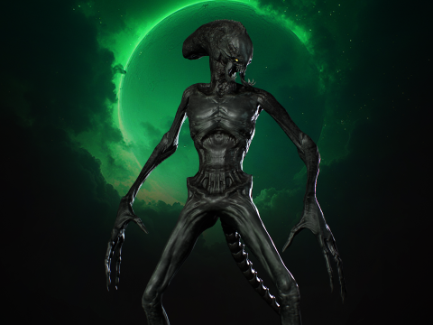 Alien Monster 3 Modello 3D