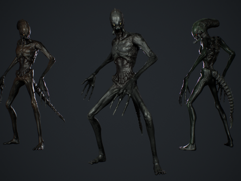 Alien Monster 3 Modello 3D