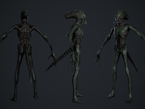 Alien Monster 3 Modello 3D