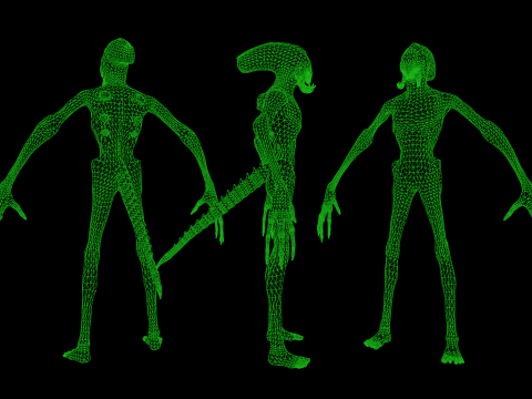 Alien Monster 3 Modello 3D