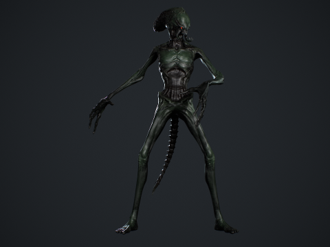Alien Monster 3 Modello 3D