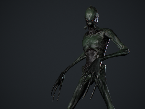 Alien Monster 3 Modello 3D