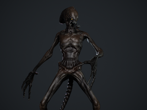 Alien Monster 3 Modello 3D
