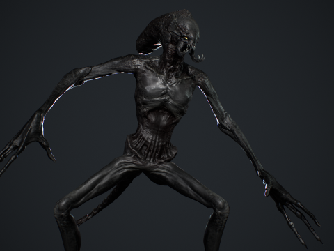 Alien Monster 3 Modello 3D
