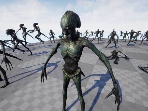 Alien Monster 3 Modello 3D