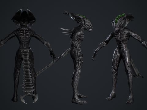 Alien Monster 4 Modello 3D