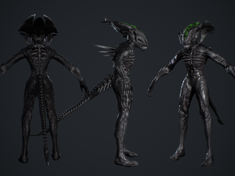Alien Monster 4 Modello 3D