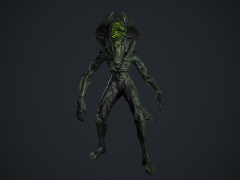 Alien Monster 4 Modello 3D