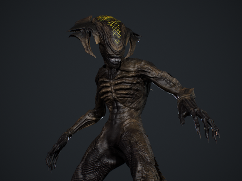 Alien Monster 4 Modello 3D