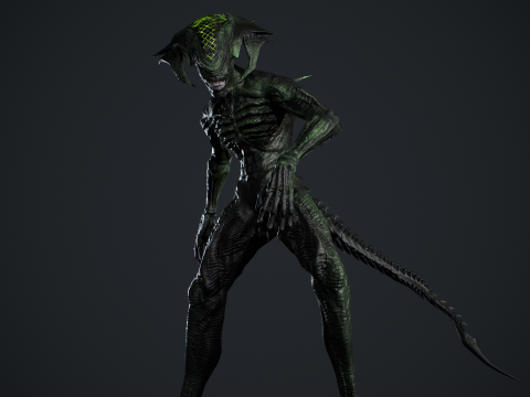 Alien Monster 4 Modello 3D
