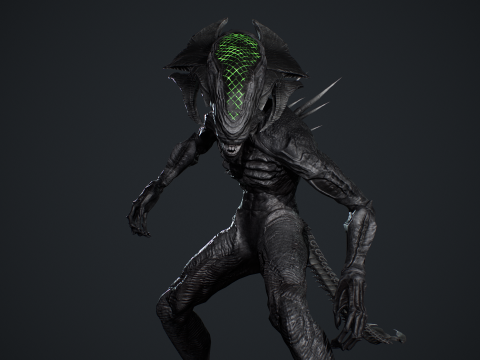 Alien Monster 4 Modello 3D