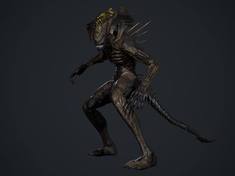Alien Monster 4 Modello 3D