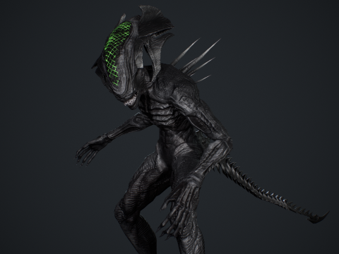 Alien Monster 4 Modello 3D