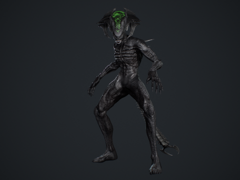 Alien Monster 4 Modello 3D