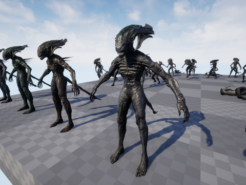 Alien Monster 4 Modello 3D