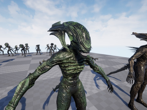 Alien Monster 4 Modello 3D