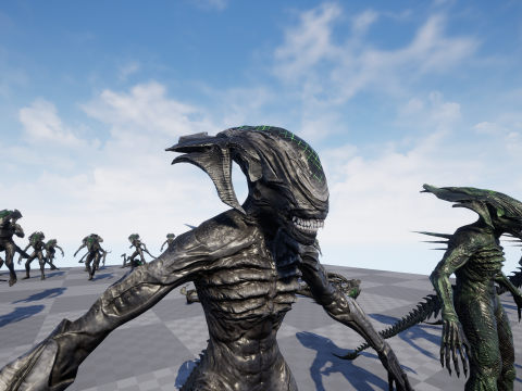 Alien Monster 4 Modello 3D