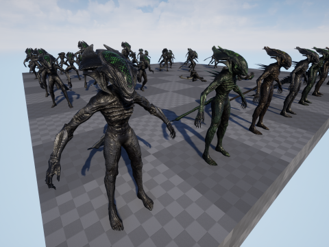 Alien Monster 4 Modello 3D