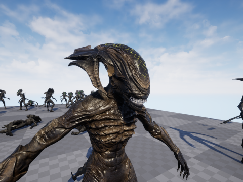 Alien Monster 4 Modello 3D