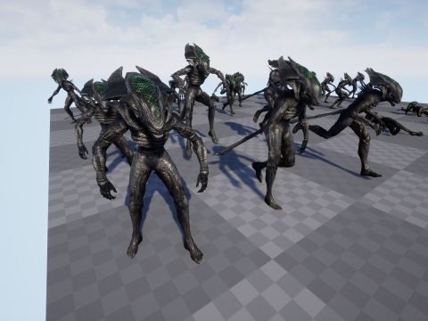 Alien Monster 4 Modello 3D